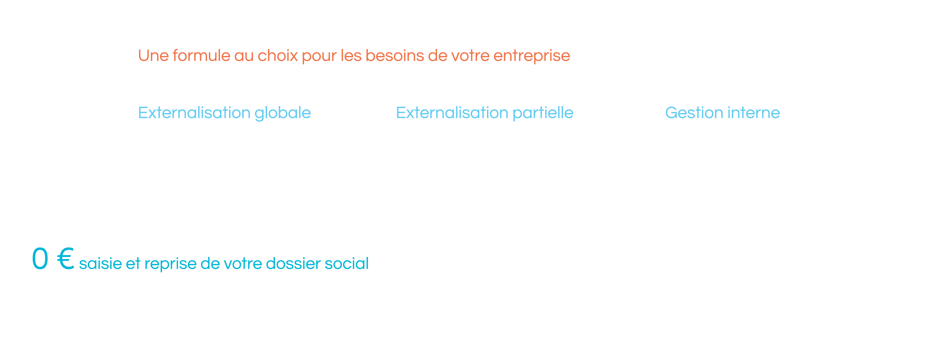 Formules gestion paie externalisée
